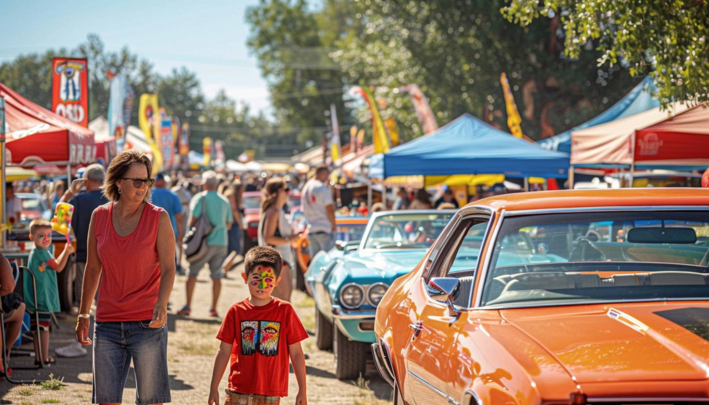 Activités familiales et divertissements lors des festivals automobiles